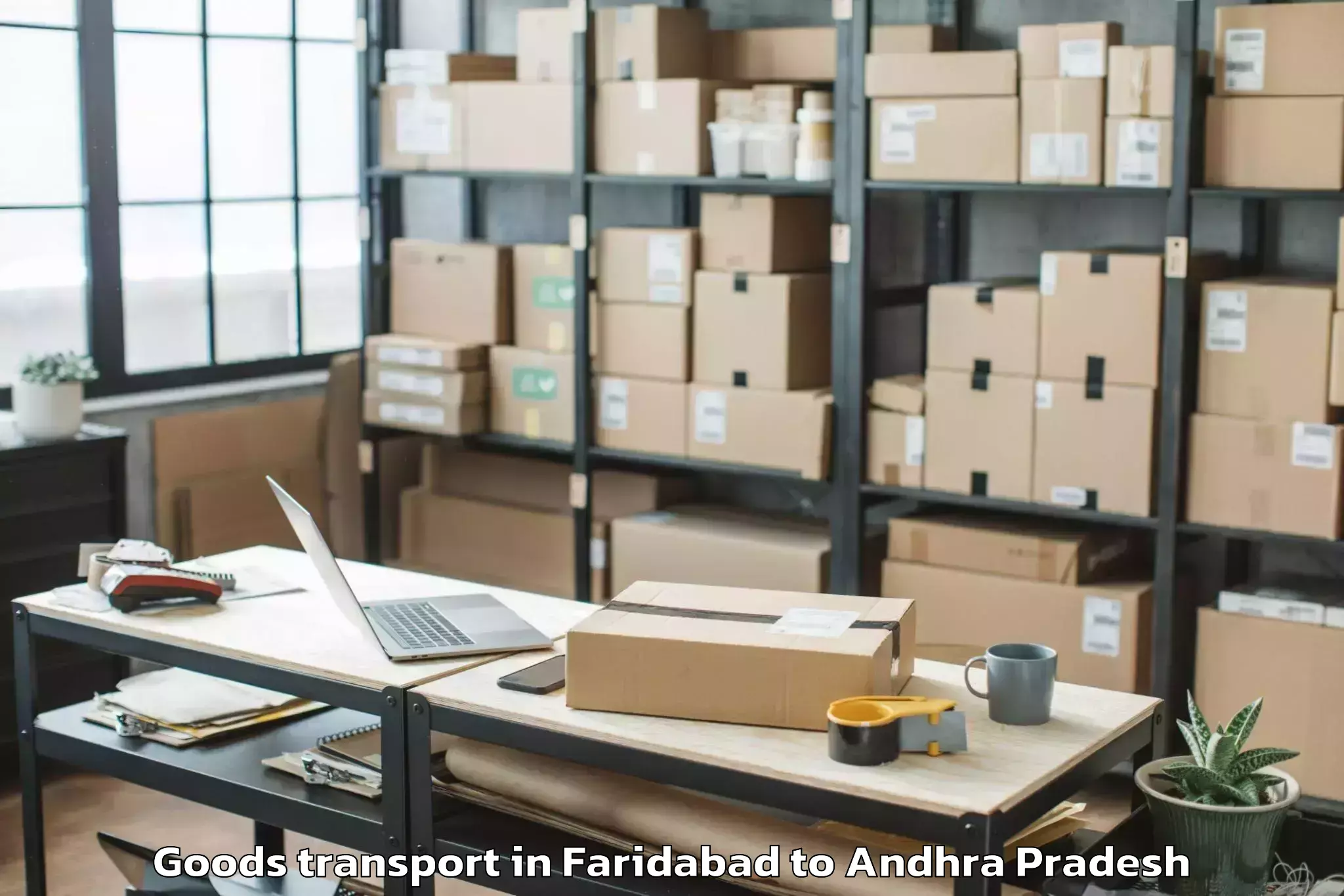 Trusted Faridabad to Kakinada Port Goods Transport